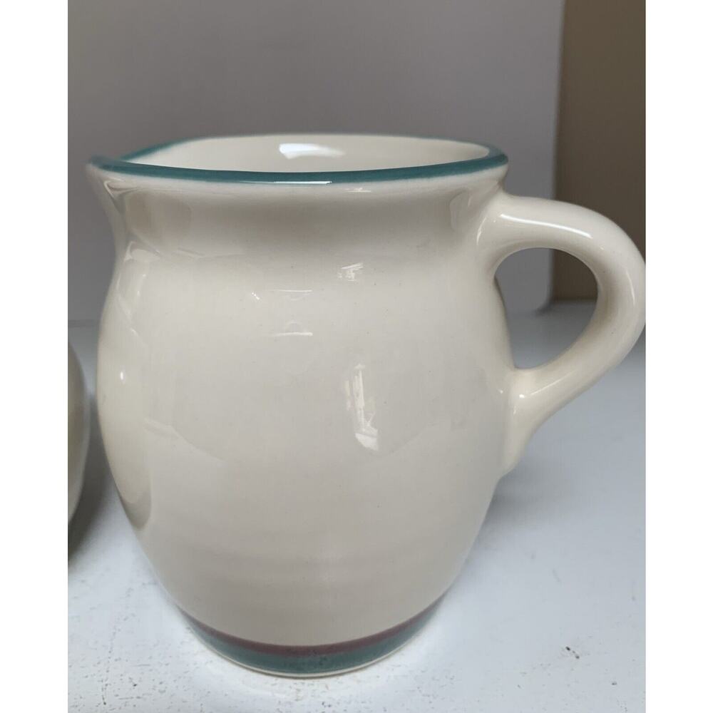 Vintage PFALTZGRAFF Junipter Creamer and Sugar Bowl with Lid Set Stoneware - Picture 3 of 5